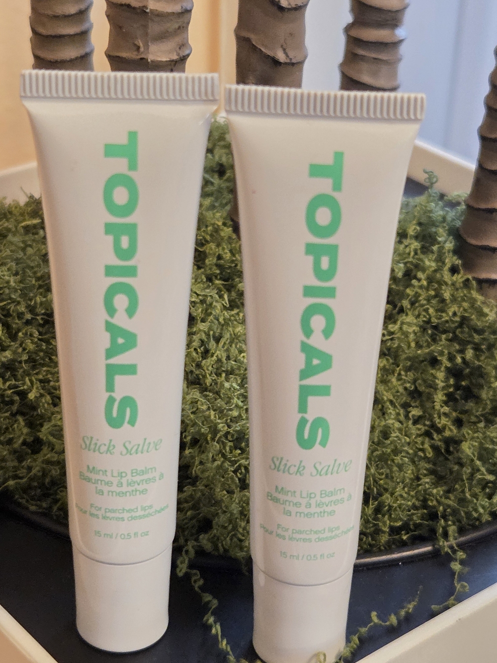 2x Topicals Slick Salve Mint Lip Balm 0.5 oz / 15 mL – NEW
